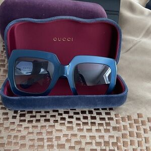 Gucci Women's Bold Blue Sunglasses
